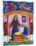 Nativity with Angels by Cathy Baxter