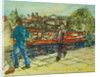 Boys on the Towpath, Camden Lock by Brenda Brin Booker