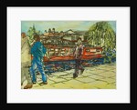 Boys on the Towpath, Camden Lock by Brenda Brin Booker