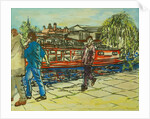 Boys on the Towpath, Camden Lock by Brenda Brin Booker