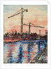 Canal Evening with Cranes by Brenda Brin Booker