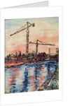 Canal Evening with Cranes by Brenda Brin Booker