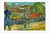 Boys on the Towpath, Camden Lock by Brenda Brin Booker