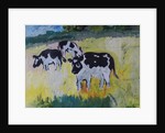 Young Bullocks in a Meadow, 1982 by Brenda Brin Booker