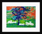 White Bullocks under a Tree by Brenda Brin Booker