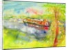 Narrow boat on the River Lea by Brenda Brin Booker