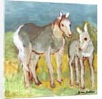 Mare with Foal by Brenda Brin Booker