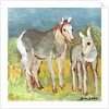 Mare with Foal by Brenda Brin Booker