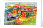 Canal Boats, 1989 by Brenda Brin Booker