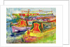 Canal Boats, 1989 by Brenda Brin Booker