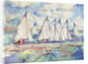 Blue Sailboats, 1989 by Brenda Brin Booker
