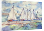Blue Sailboats, 1989 by Brenda Brin Booker