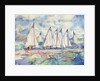 Blue Sailboats, 1989 by Brenda Brin Booker