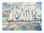 Blue Sailboats, 1989 by Brenda Brin Booker