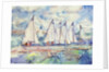 Blue Sailboats, 1989 by Brenda Brin Booker