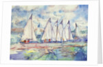 Blue Sailboats, 1989 by Brenda Brin Booker