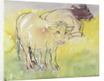 Young Bullocks in the Meadow, 1983 by Brenda Brin Booker