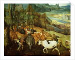 The Return of the Herd 1565 by Pieter the Elder Bruegel