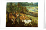 The Return of the Herd 1565 by Pieter the Elder Bruegel