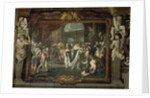 Francis I Touching for the King's Evil at Bologna by Carlo Cignani
