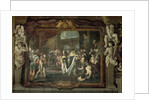 Francis I Touching for the King's Evil at Bologna by Carlo Cignani