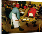 Peasant Wedding, 1568 by Pieter the Elder Bruegel