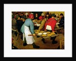 Peasant Wedding, 1568 by Pieter the Elder Bruegel