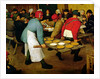 Peasant Wedding, 1568 by Pieter the Elder Bruegel