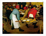Peasant Wedding, 1568 by Pieter the Elder Bruegel