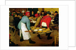 Peasant Wedding, 1568 by Pieter the Elder Bruegel