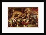 The Lion Hunt, 1855 by Ferdinand Victor Eugene Delacroix