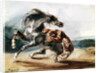 Tiger Attacking a Wild Horse by Ferdinand Victor Eugene Delacroix
