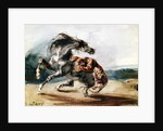 Tiger Attacking a Wild Horse by Ferdinand Victor Eugene Delacroix