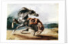 Tiger Attacking a Wild Horse by Ferdinand Victor Eugene Delacroix