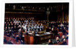 The Home Rule Debate in the House of Lords, 1893, Lord Chancellor About to Put the Question, 1893 by Dickinson & Foster