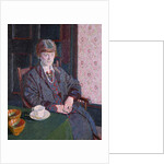 Woman Sitting at a Table by Harold Gilman