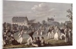 Ball Games at Atzenbrugg with Franz Schubert and friends seated in the foreground by Leopold Kupelwieser