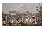 Ball Games at Atzenbrugg with Franz Schubert and friends seated in the foreground by Leopold Kupelwieser