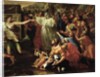 The Adoration of the Golden Calf, before 1634 by Nicolas Poussin