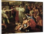 The Adoration of the Golden Calf, before 1634 by Nicolas Poussin