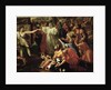The Adoration of the Golden Calf, before 1634 by Nicolas Poussin