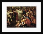 The Adoration of the Golden Calf, before 1634 by Nicolas Poussin