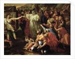 The Adoration of the Golden Calf, before 1634 by Nicolas Poussin