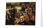 The Adoration of the Golden Calf, before 1634 by Nicolas Poussin