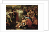 The Adoration of the Golden Calf, before 1634 by Nicolas Poussin