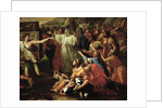 The Adoration of the Golden Calf, before 1634 by Nicolas Poussin