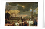The Adoration of the Golden Calf, before 1634 by Nicolas Poussin