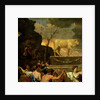 The Adoration of the Golden Calf, before 1634 by Nicolas Poussin