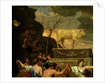 The Adoration of the Golden Calf, before 1634 by Nicolas Poussin
