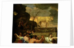 The Adoration of the Golden Calf, before 1634 by Nicolas Poussin